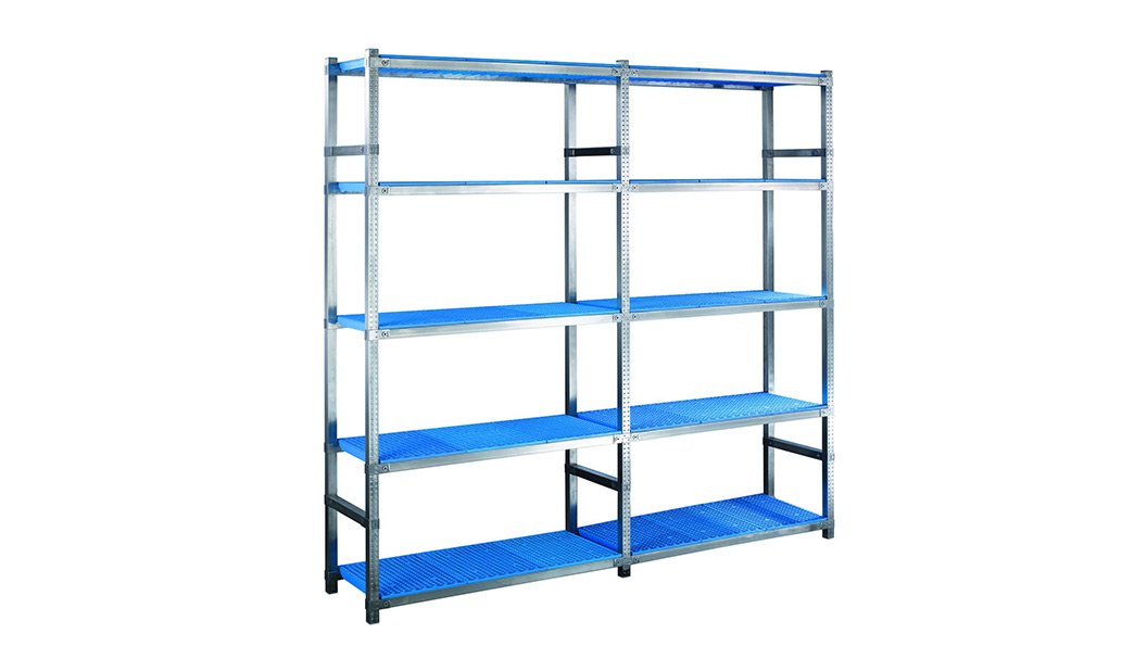 Hand-loaded racks, compatible with stainless steel HACCP.